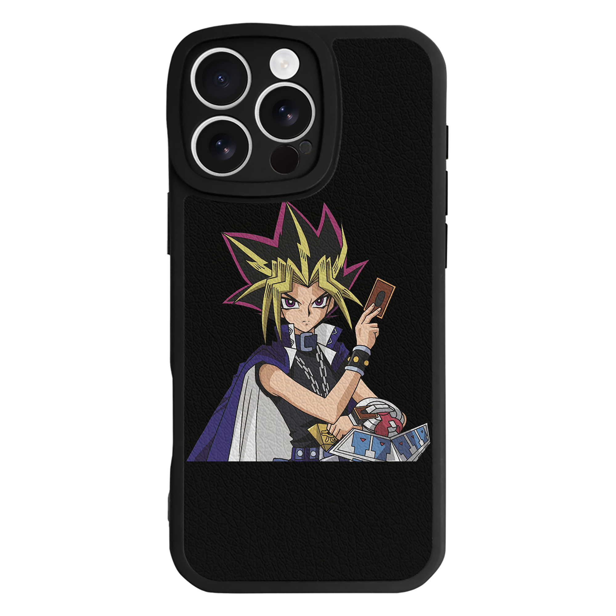 遊☆戯☆王 Yu-Gi-Oh! 【iPhone 16シリーズ対応】シリコンスマホケース（レザー調） 材質：シリコン